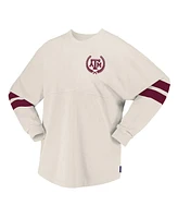 Spirit Jersey Women's Cream Texas A&M Aggies Oversized T-Shirt