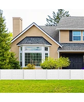Outdoor Privacy Fence Screen with 5 Ground Stakes for Garden Yard Patio