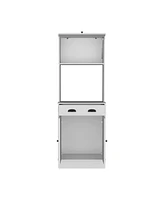 Fm Furniture Tennant Pantry Cabinet Microwave Stand