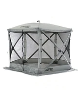 Clam Quick-Set Venture 9 x 9 Ft Portable Outdoor Camping Canopy Shelter, Gray