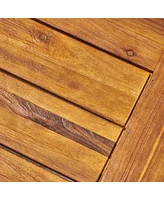 Carlisle Modern Industrial Acacia Wood Coffee Table
