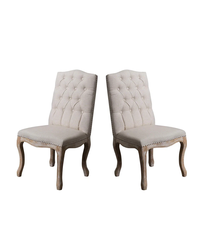 Simplie Fun Luxurious Button-Tufted Dining Chair With Cabriole Legs