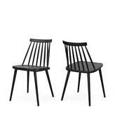 Simplie Fun Farmhouse Spindle Back Dining Chair (Set Of 2)