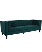 Streamdale Furniture Luxurious Velvet 3-Seater Sofa with Solid Wood Frame