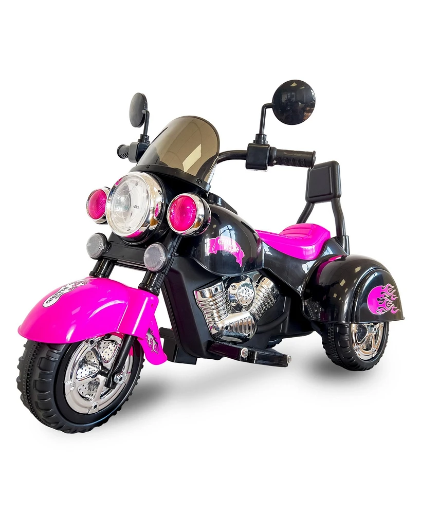 Streamdale Furniture 3-Wheel Chopper Motorcycle Toy with Led Lights & Horn for Kids