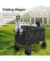 Streamdale Furniture Collapsible Folding Wagon: Large Capacity, Removable Fabric, Compact Size