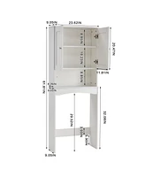 Streamdale Furniture Over-the-Toilet Bathroom Storage Cabinet with Adjustable Shelf