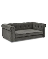 Streamdale Furniture Elevated Dog Sofa Bed for Medium & Large Dogs, Dark Grey