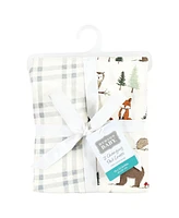 Hudson Baby Cotton Changing Pad Cover, Forest Animals, One Size