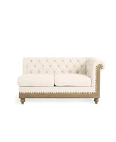 Simplie Fun Elegant Beige 5-Seater Sectional Sofa