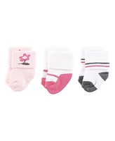 Hudson Baby Baby Girls Hudson Caps, Mittens and Socks Set, Fairytale, 0-6 Months