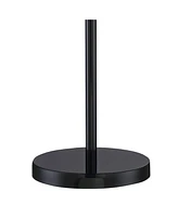 360 Lighting Bingham Modern Torchiere Standing Floor Lamp 71 1/2" Tall Black Metal 3