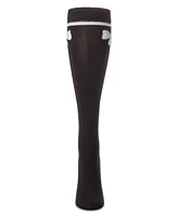 Girls' Fuzzy Bow Knee High Socks