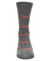 Memoi Boys Galloping Horse Cotton Crew Socks