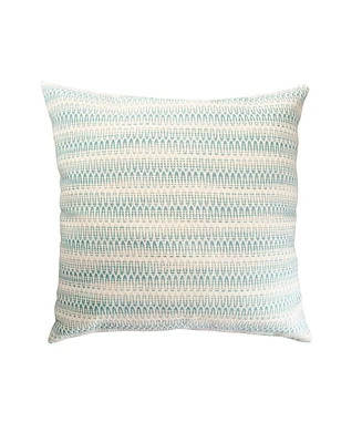 Anaya Home Summer Twist Aqua 20x20 Indoor Outdoor Pillow