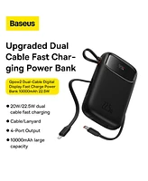 Baseus Portable Charger Power Bank,22.5W 10000mAh Fast Charging Phone Charger, Purple