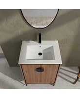 24" Modern Bathroom Vanity with Sink & Storage Cabinet