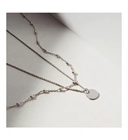 Ana Luisa Coin Necklace Set - Willow Silver