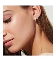 Ana Luisa Pave Huggie Hoops - Suzanne Medium