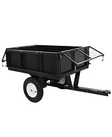 Streamdale Furniture Heavy Duty Lawn Mower Trailer with Dump Function