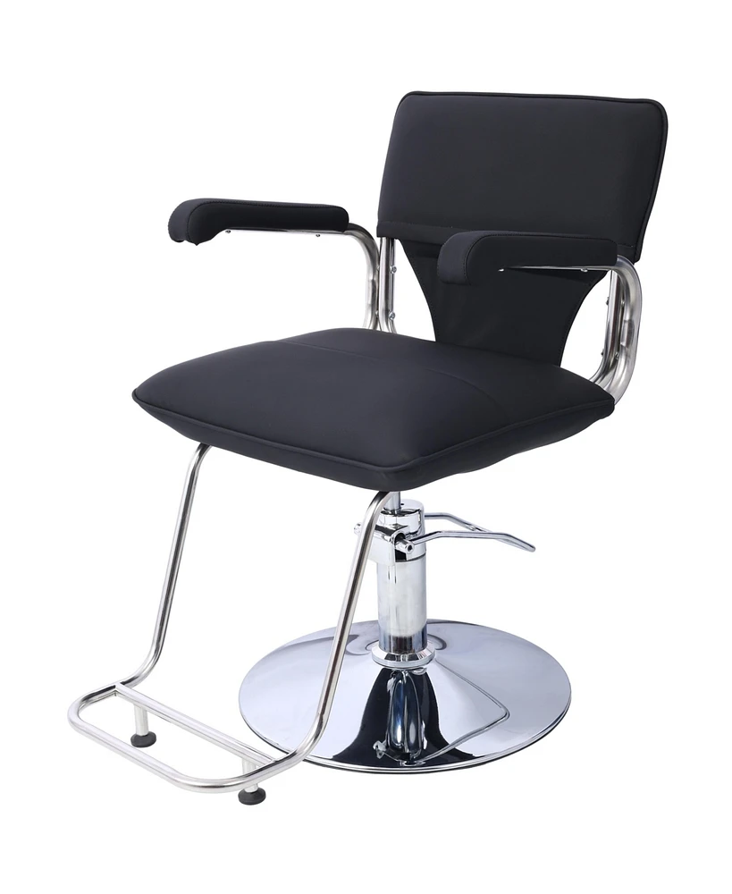 Simplie Fun Heavy-Duty Salon Chair with Barber Cape