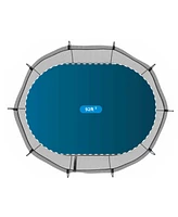 Springfree Trampoline Kids Outdoor Large Oval 8 x 13' Trampoline with Enclosure