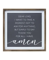 Slickblue Wooden Thank You Prayer Plaque 19.75"sq