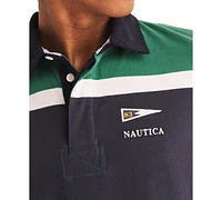 Nautica Men's Long Sleeve Colorblocked Rugby Shirt