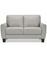 Galligher 59" Leather Loveseat, Created for Macy's