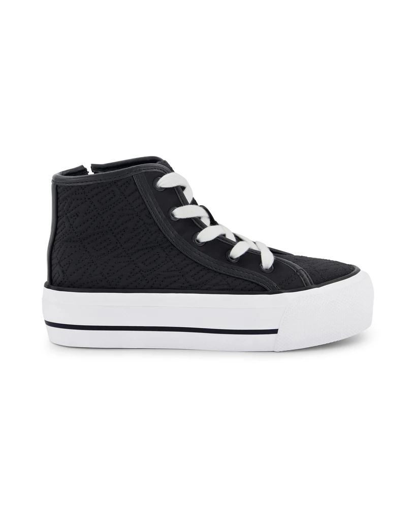 Dkny Little And Big Girls Katie Tall High Top Sneaker
