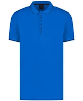 A|X Armani Exchange Men's Short Sleeve Logo-Placket Polo Shirt