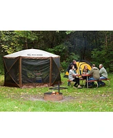 Clam Quick Set Escape Pop Up Camping Outdoor Canopy Gazebo Shelter with 6 Panels