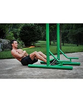 Stamina Products Outdoor Fitness Multi Use Strength Training Power Tower, Green