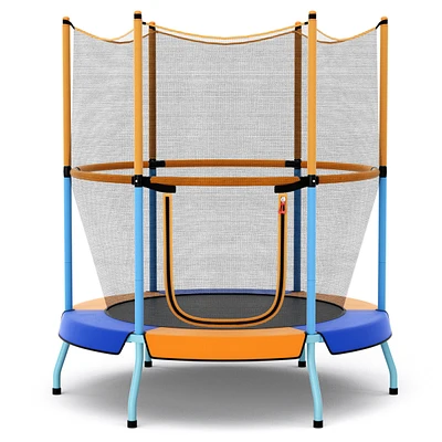 Slickblue 48 Inch Toddler Trampoline with Safety Enclosure Net