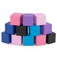 Slickblue Kids 12 Pieces Soft Foam Building Blocks Climbing Foam Cubes Set