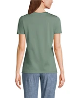 Lands' End Women's Petite Relaxed Supima Cotton Crew Neck T-Shirt