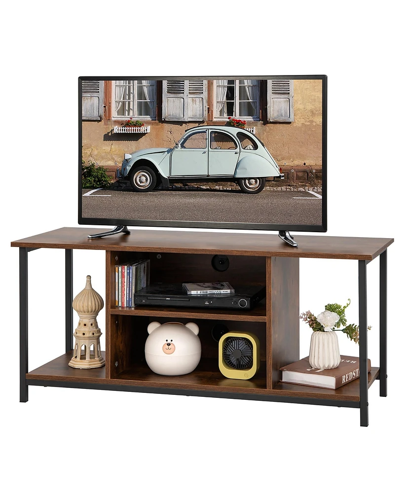 Slickblue Mid-Century Tv stand Media Console Table with Adjustable Shelf