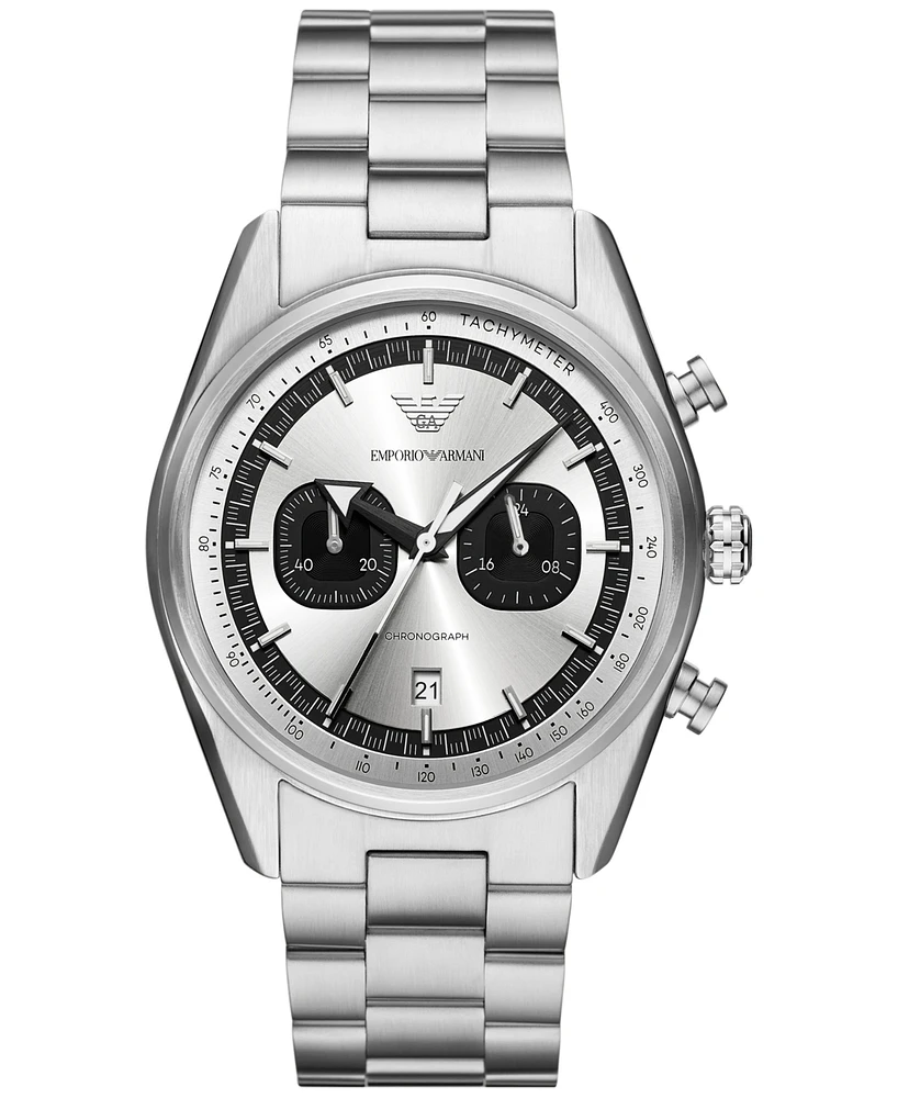 Emporio Armani Men's Chronograph Stainless Steel Bracelet Watch 42mm