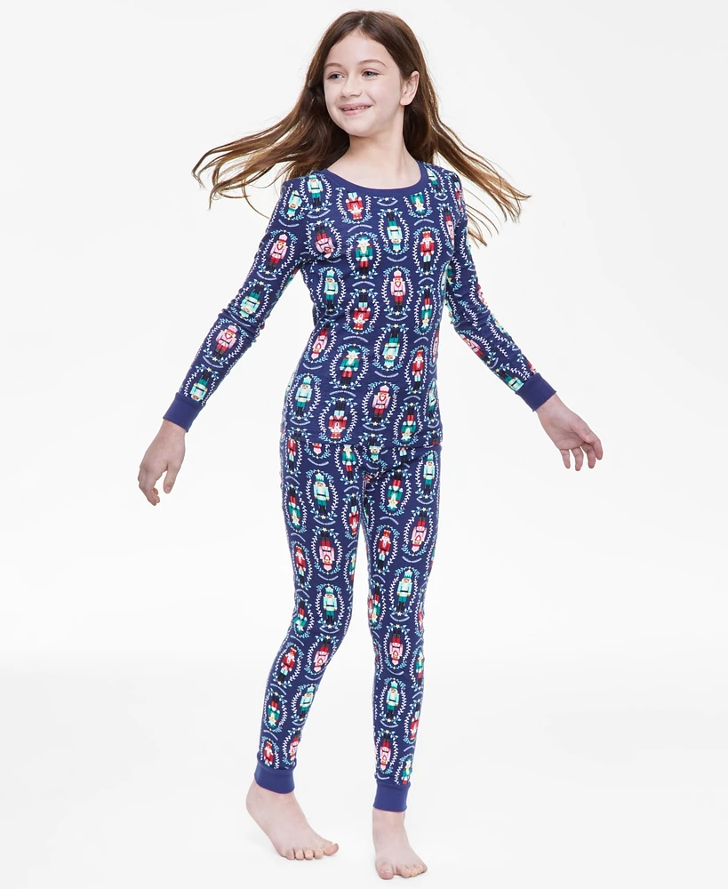 Holiday Lane Little & Big Kids Nutcracker Mix It Cotton Snug Fit Matching Family Pajamas Set, Created for Macy's