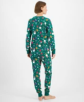 Holiday Lane Women's Ornament Cotton Matching Family Pajamas Set, Created for Macy's