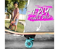 Madd Gear Beginner Skateboard for Kids Ages 5+ – 31" Popsicle Deck – Double Kicktail – Abec-5 Bearings – Max 110 lbs