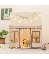 Slickblue Toddler Large Playhouse with Star String Lights