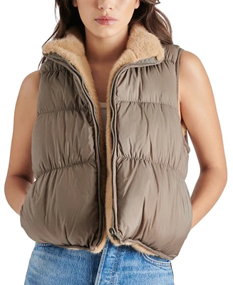 Steve Madden Women's Brady Reversible Puffer Vest