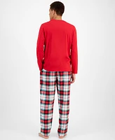 Holiday Lane Men's Winterton Plaid Mix It Matching Family Pajamas Set, Created for Macy's