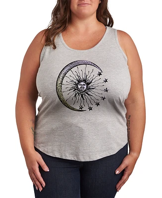 Hybrid Apparel Sun Moon Plus Graphic Tank