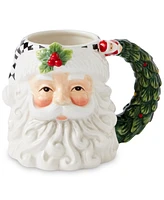 Spode Christmas Tree Black & White Santa Mug