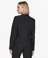 Karl Lagerfeld Paris Women's Studded One-Button Blazer