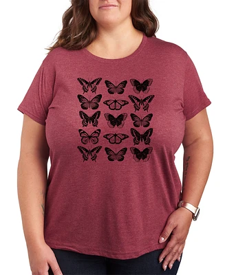 Hybrid Apparel Butterfly Grid Plus Graphic Tee