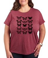 Hybrid Apparel Butterfly Grid Plus Graphic Tee