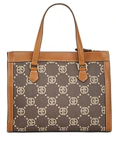 Giani Bernini Monogram Medium Signature Book Tote, Created for Macy's